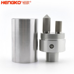 316不銹鋼樣氣過濾器耐高壓高強度易清洗,用于污水管道氣體檢測分析高溫氣體取樣探頭過濾器