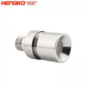 恒歌定制孔徑0.2-120μm不銹鋼氣體傳感器防爆外殼,耐腐蝕防水金屬過濾器